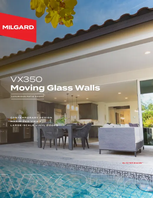 VX350 Moving Glass Walls brochure cover